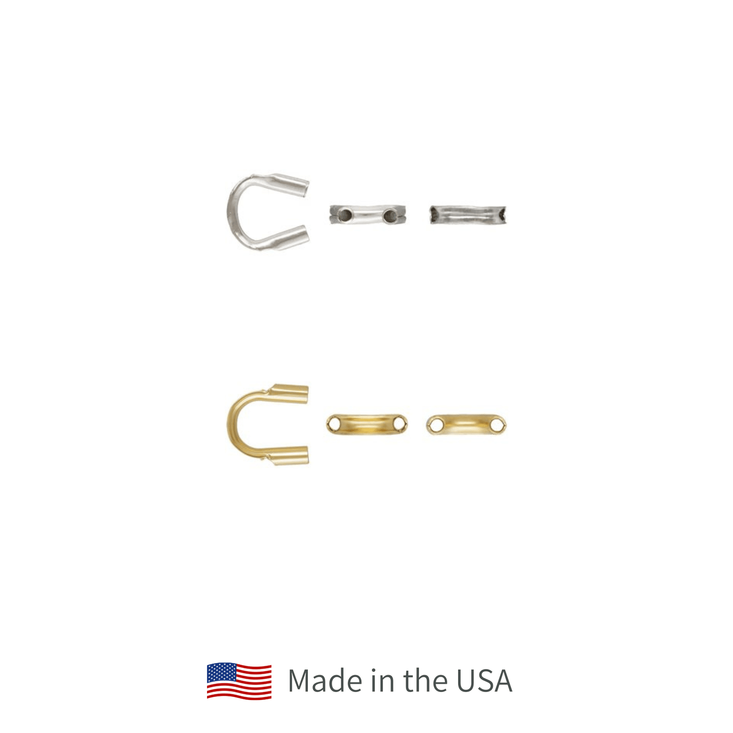 Sterling Silver + Gold - Filled Thread Guards - The Bead Mix