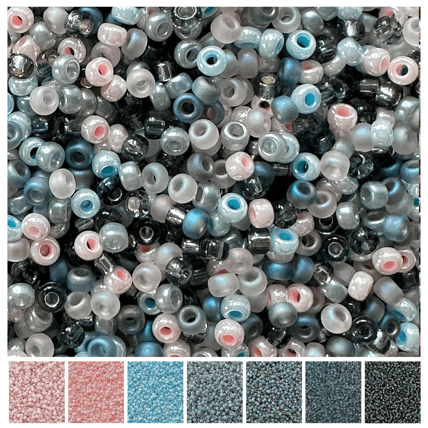 Stormy Miyuki Bead Mix Recipe & Color Palette (DIGITAL) - The Bead Mix