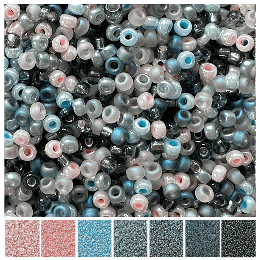Stormy Miyuki Bead Mix Recipe & Color Palette (DIGITAL) - The Bead Mix