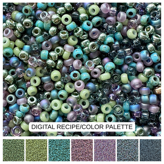 Succulent 11/0 Miyuki Bead Mix Recipe & Color Palette (DIGITAL) - The Bead Mix