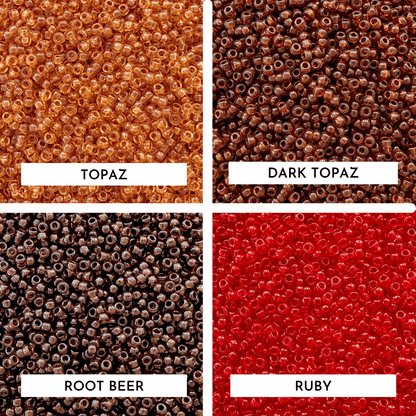 Transparent Miyuki 11/0 Seed Bead Set - The Bead Mix