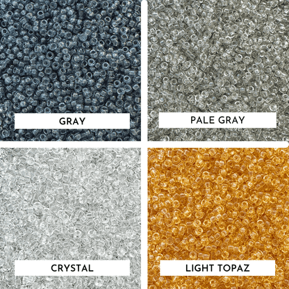 Transparent Miyuki 11/0 Seed Bead Set - The Bead Mix
