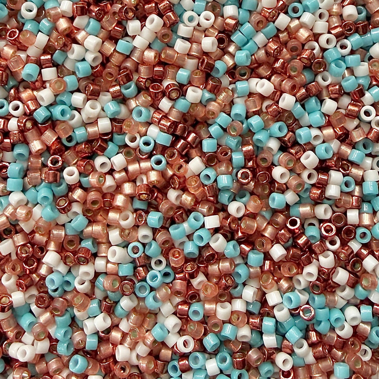 Turquoise Terracotta 11/0 Miyuki Delica Bead Mix - The Bead Mix