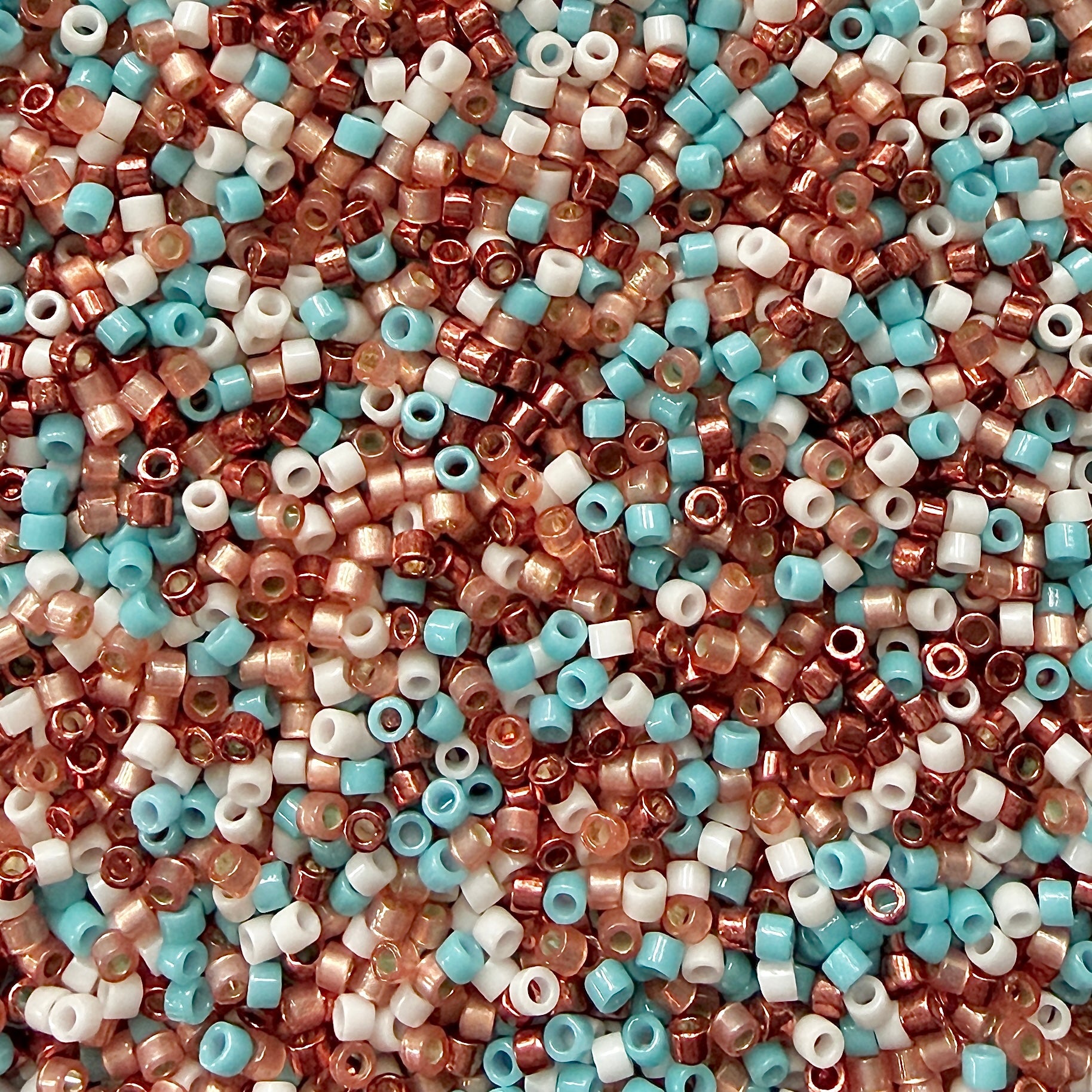 Turquoise Terracotta 11/0 Miyuki Delica Bead Mix - The Bead Mix