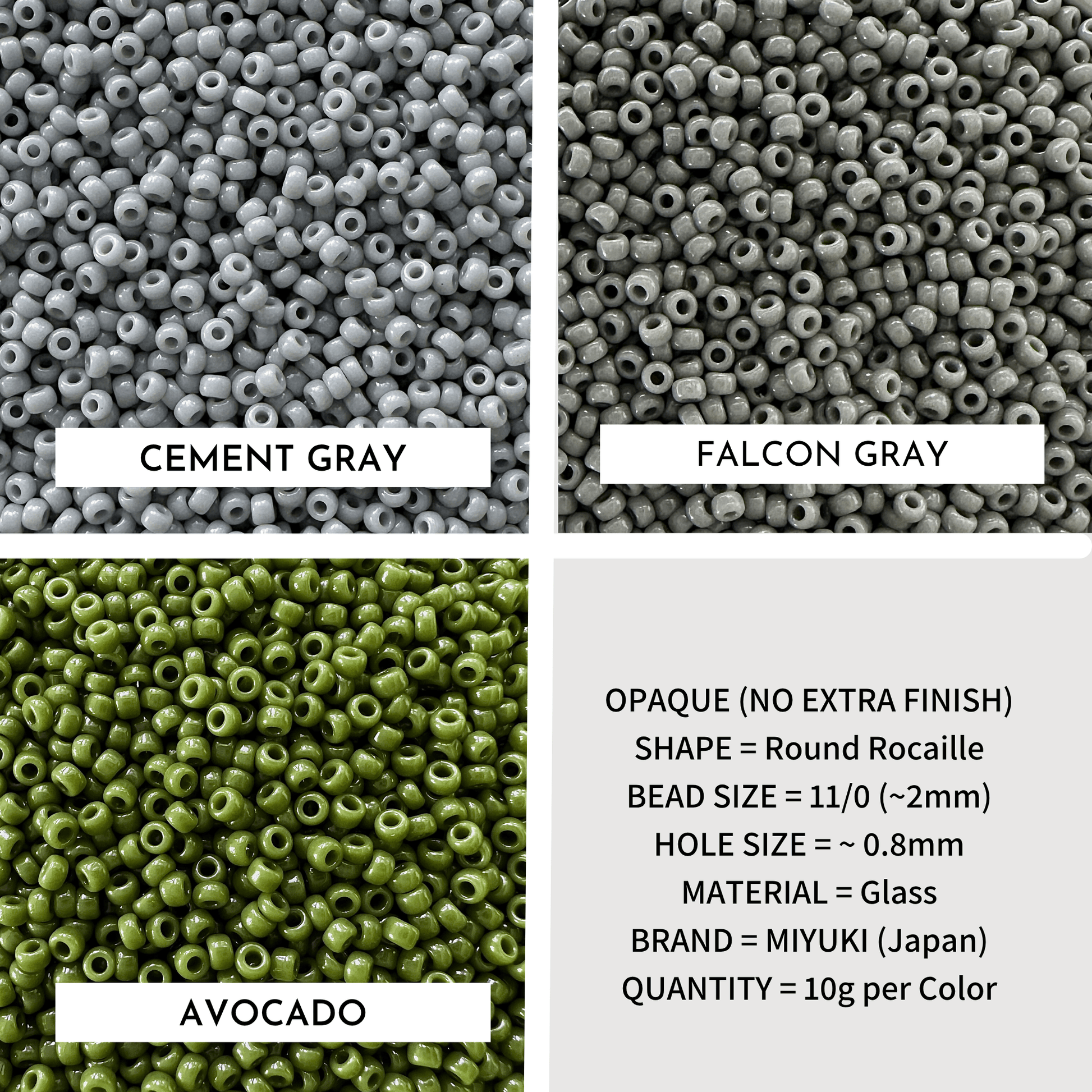 Waterproof Opaque Miyuki 11/0 Seed Bead Set - 23 Colors - The Bead Mix