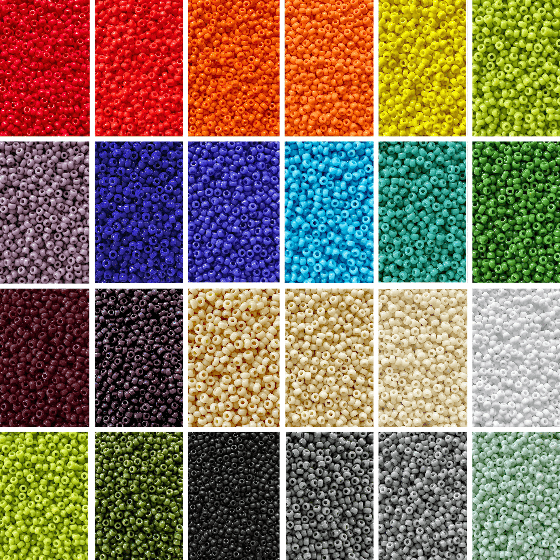 Waterproof Opaque Miyuki 11/0 Seed Bead Set - 23 Colors - The Bead Mix