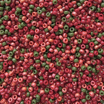 Winter Berries 11/0 Miyuki Seed Bead Mix - The Bead Mix
