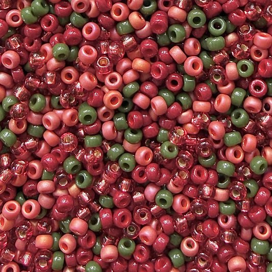 Winter Berries 11/0 Miyuki Seed Bead Mix - The Bead Mix