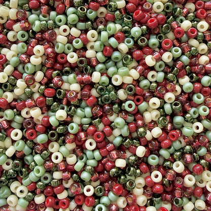 Winter Berries 11/0 Miyuki Seed Bead Mix - The Bead Mix