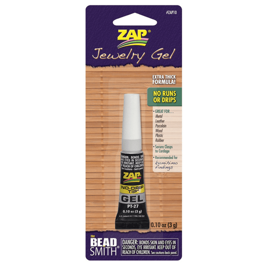 Zap Jewelry Gel Super Glue - 0.10 oz - The Bead Mix