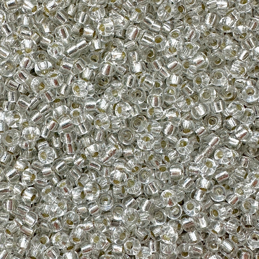 11-1: Silver-Lined Crystal Miyuki 11/0 Seed Beads - The Bead Mix