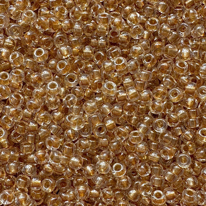 11-234: Gold Lined Crystal Miyuki 11/0 Seed Beads - The Bead Mix