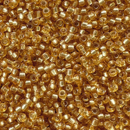 11-4: Silver Lined Dark Gold Miyuki 11/0 Seed Beads - The Bead Mix