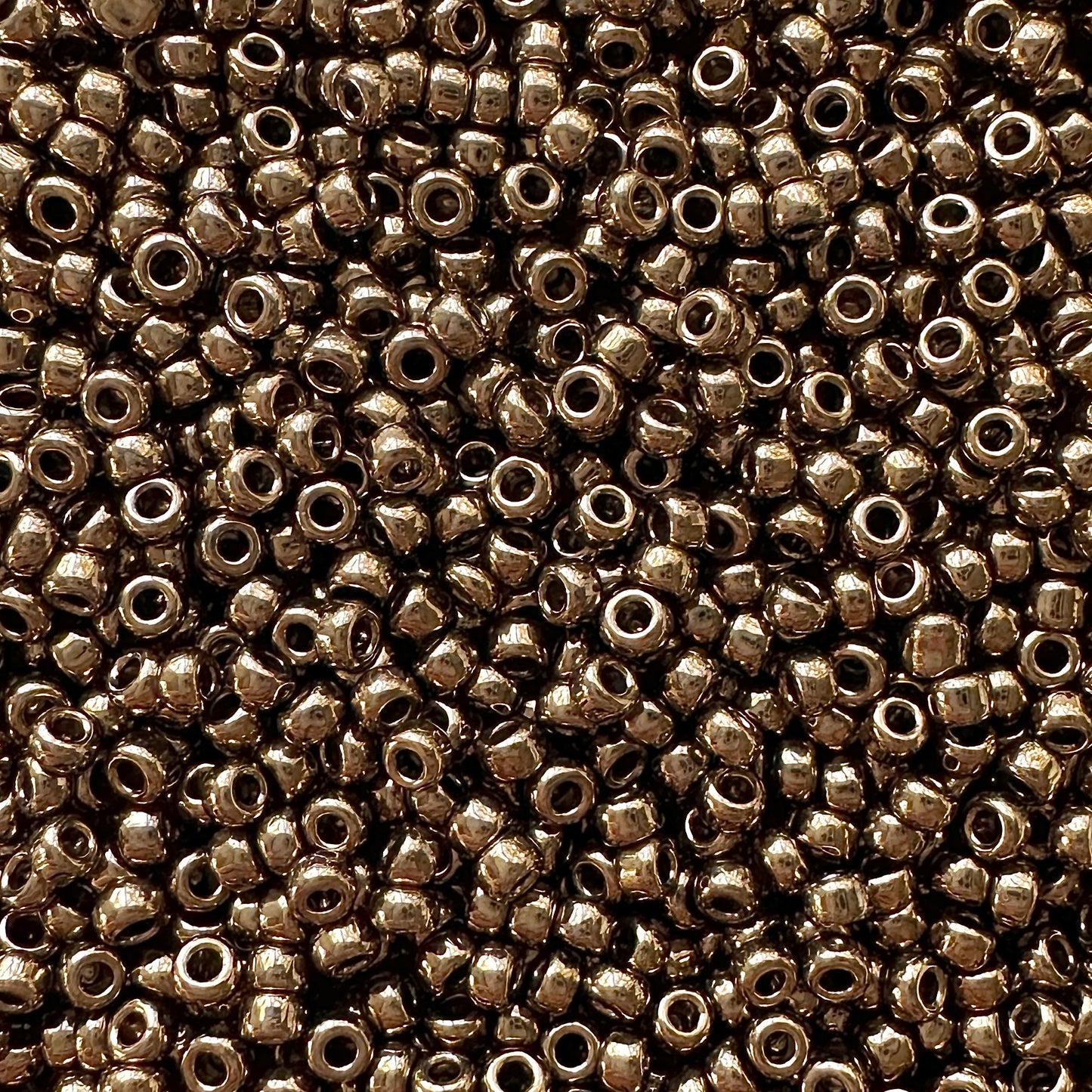 11-457: Metallic Dark Bronze Miyuki 11/0 Seed Beads - The Bead Mix