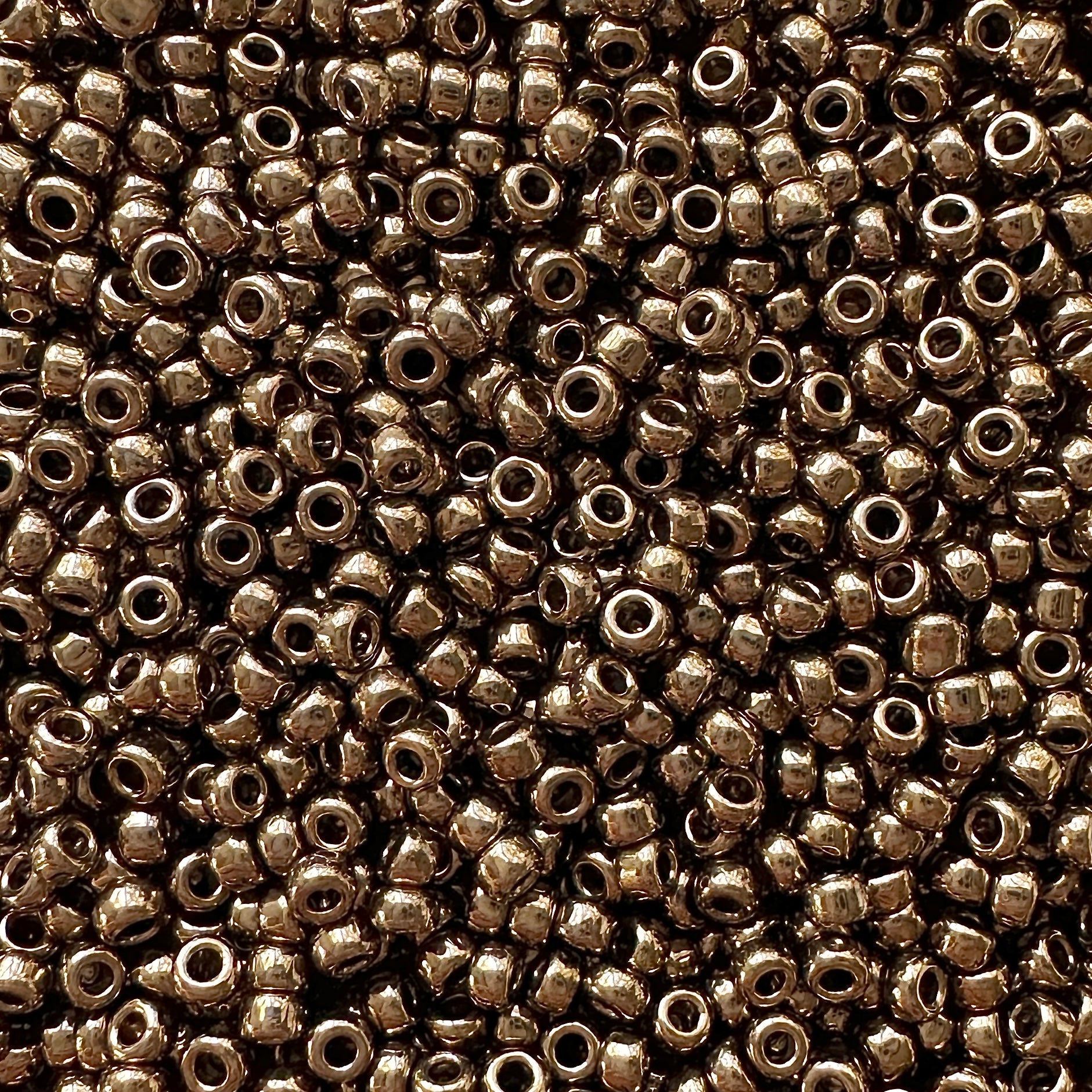 11-457: Metallic Dark Bronze Miyuki 11/0 Seed Beads - The Bead Mix