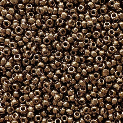11-457: Metallic Dark Bronze Miyuki 11/0 Seed Beads - The Bead Mix