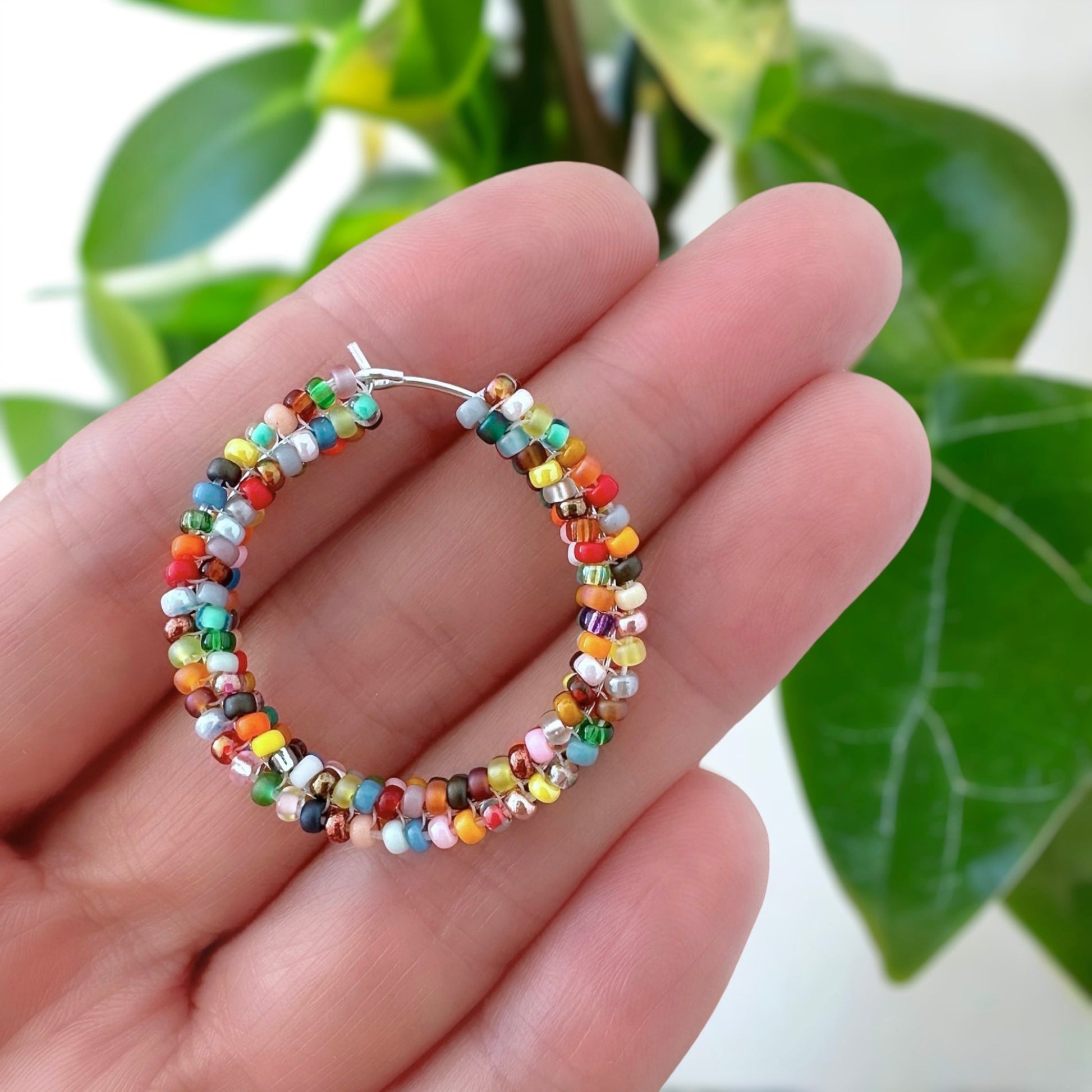 30mm Sterling Silver Beading Hoops - The Bead Mix