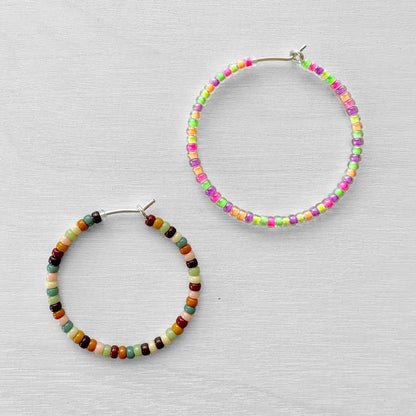 30mm Sterling Silver Beading Hoops - The Bead Mix