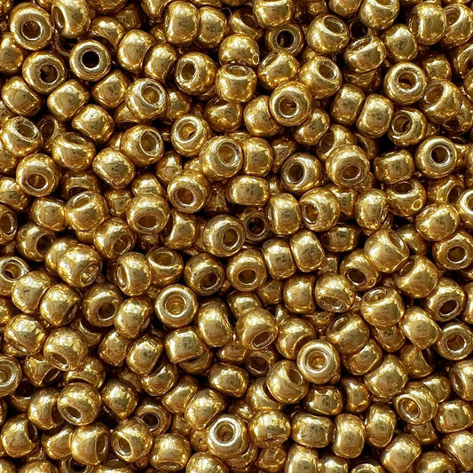 8-4202: Galvanized Duracoat Gold Miyuki 11/0 Seed Beads - The Bead Mix