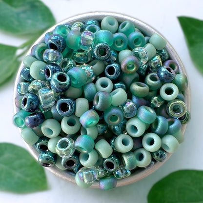 Blue Lagoon 11/0 Miyuki Seed Bead Mix - The Bead Mix