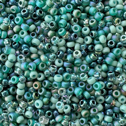 Blue Lagoon 11/0 Miyuki Seed Bead Mix - The Bead Mix