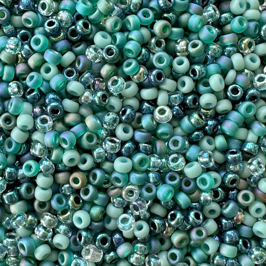 Blue Lagoon 11/0 Miyuki Seed Bead Mix - The Bead Mix