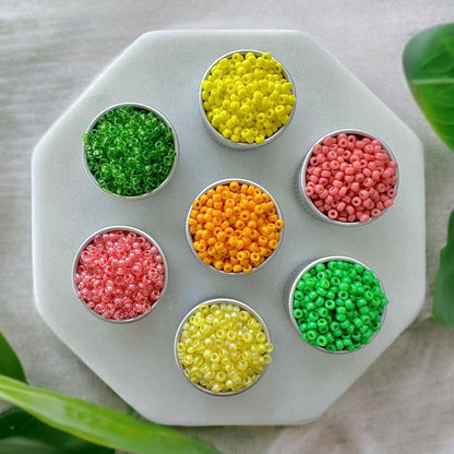 Citrus Burst 11/0 Miyuki Seed Bead Mix - The Bead Mix