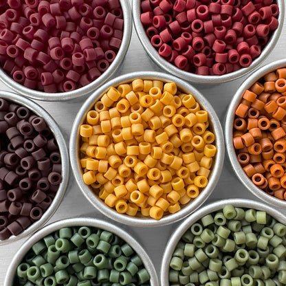 Digital Fall Rainbow DELICA Bead Color Palette - The Bead Mix