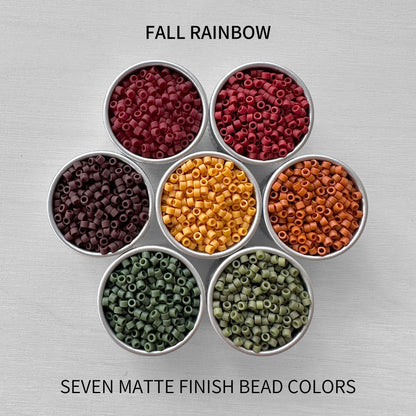 Digital Fall Rainbow DELICA Bead Color Palette - The Bead Mix