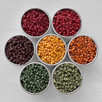 Digital Fall Rainbow DELICA Bead Color Palette - The Bead Mix