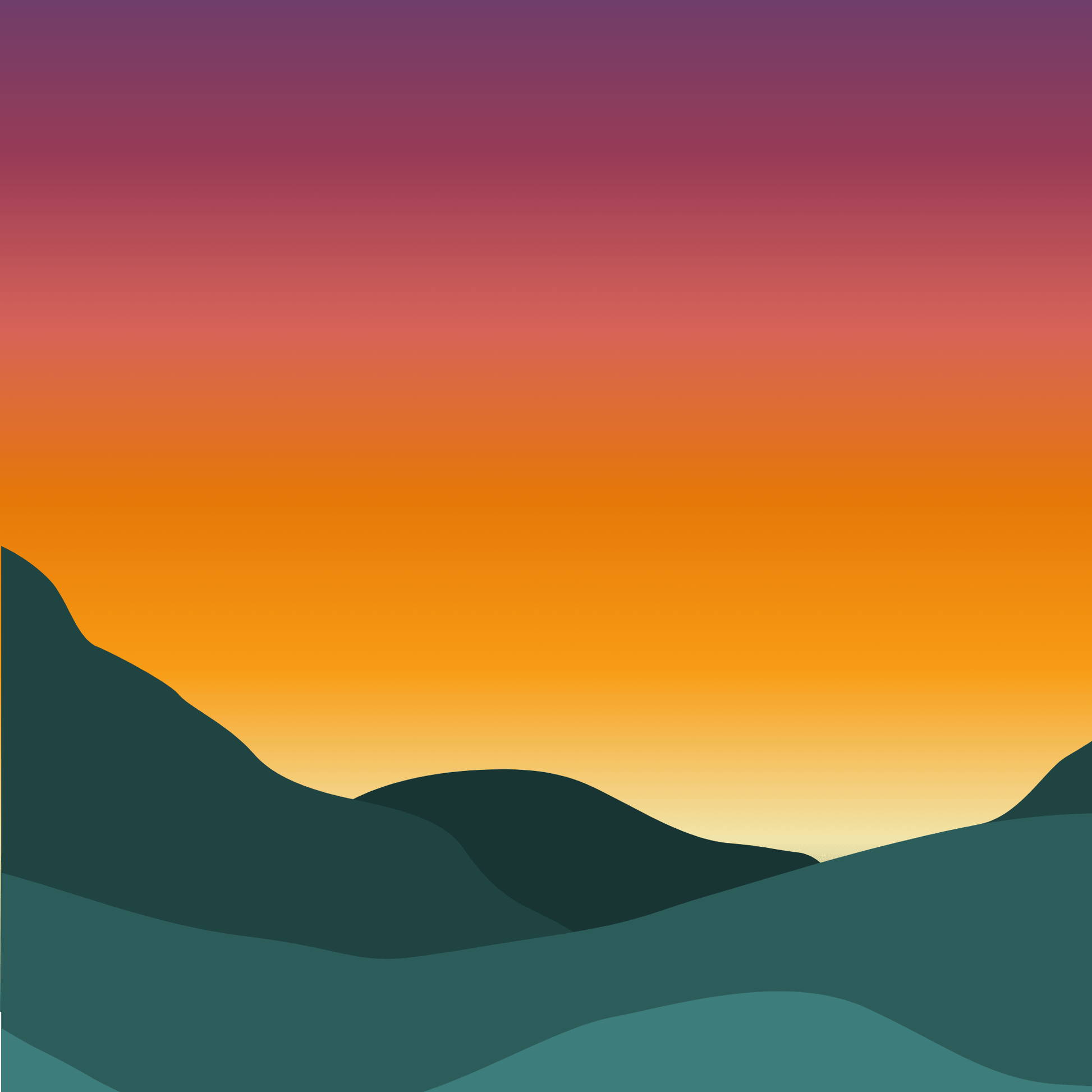 Digital Tropical Horizon DELICA Bead Color Palette - The Bead Mix