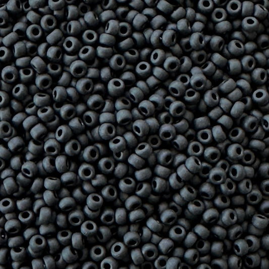 Matte Black 401F Miyuki 11/0 Seed Beads offered for sale by The Bead Mix
