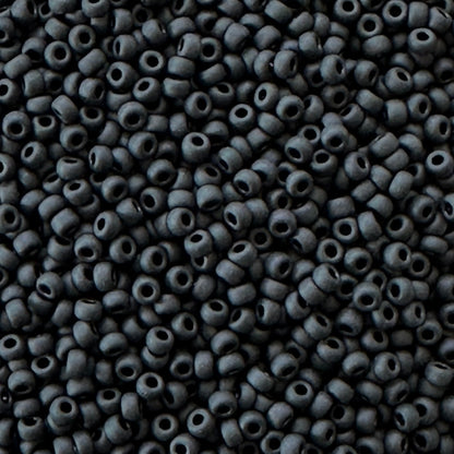 Matte Black 401F Miyuki 11/0 Seed Beads offered for sale by The Bead Mix