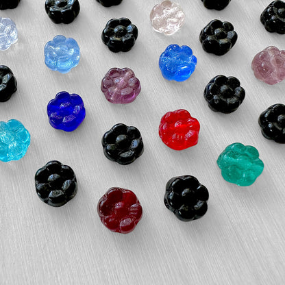 Mini Czech Glass Daisy Flower Beads - The Bead Mix