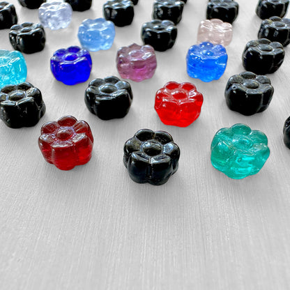 Mini Czech Glass Daisy Flower Beads - The Bead Mix