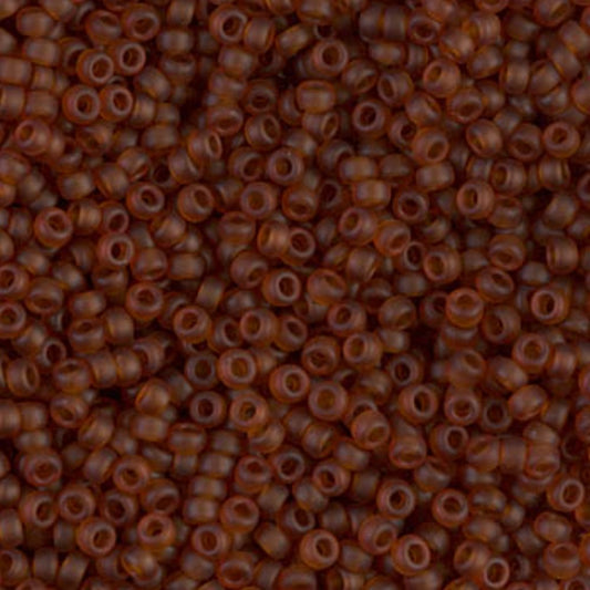 Miyuki 11-134F Matte Transparent Dark Topaz - The Bead Mix