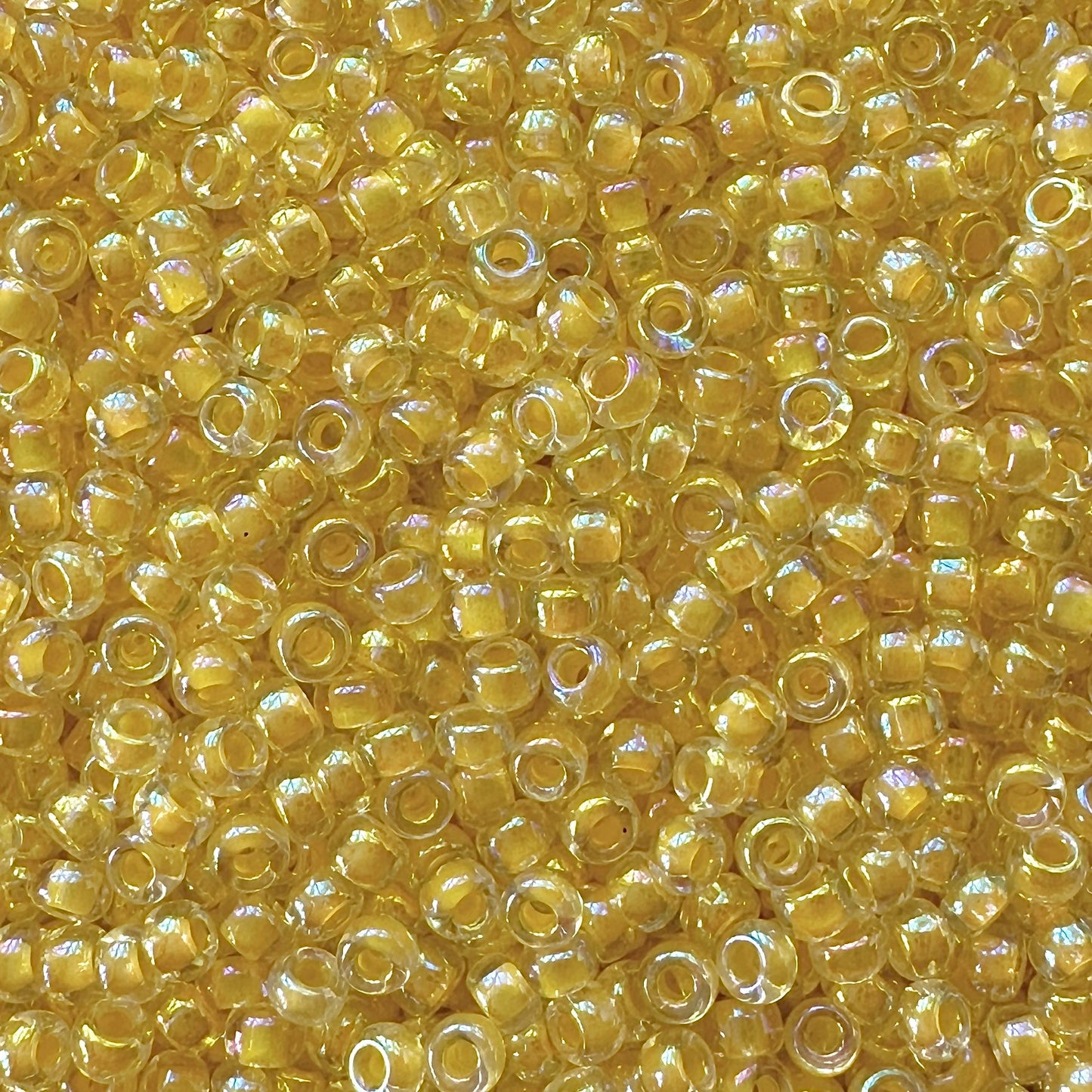 Miyuki 11-273 Light Yellow Color Lined Crystal AB - The Bead Mix