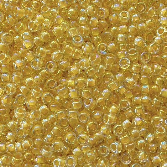 Miyuki 11-273 Light Yellow Color Lined Crystal AB - The Bead Mix