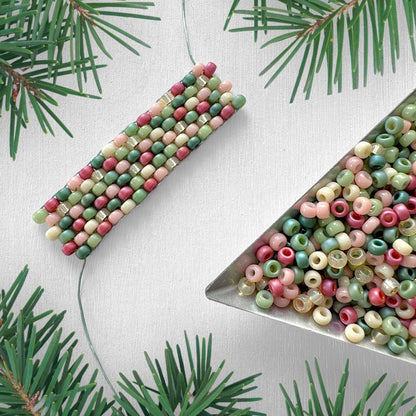 Modern Christmas 11/0 Miyuki Seed Bead Mix - The Bead Mix