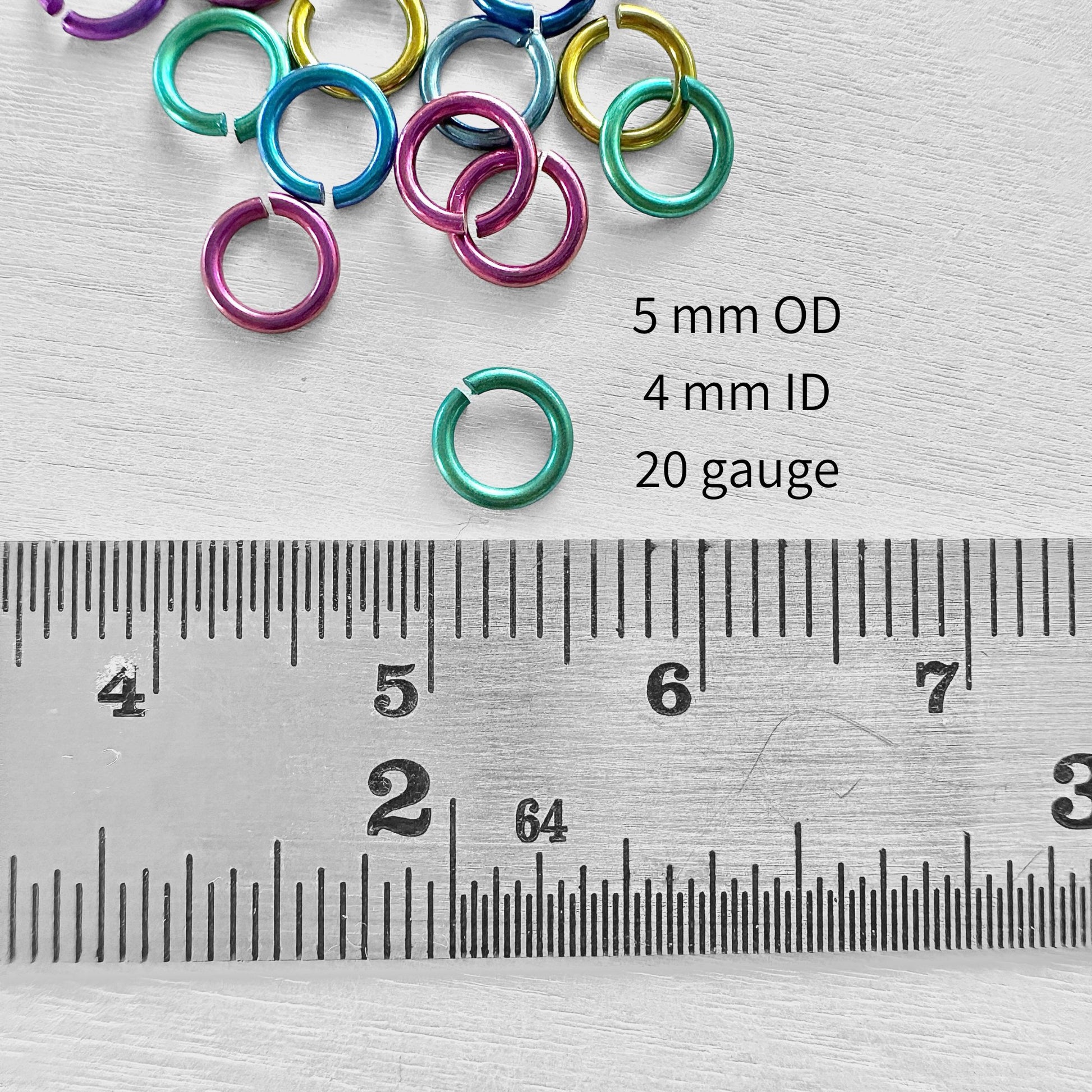 Multicolor Niobium Jump Ring Set - The Bead Mix