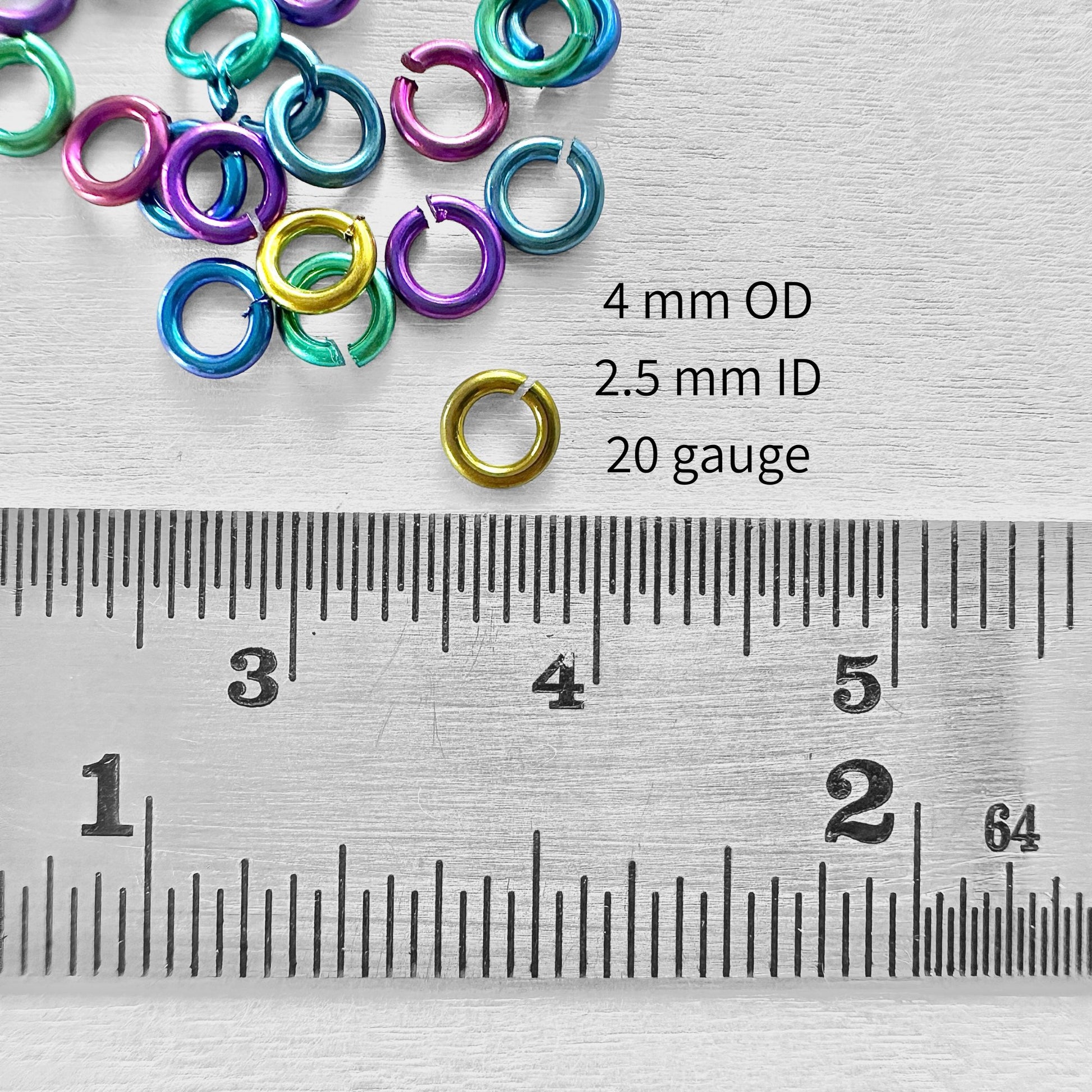 Multicolor Niobium Jump Ring Set - The Bead Mix