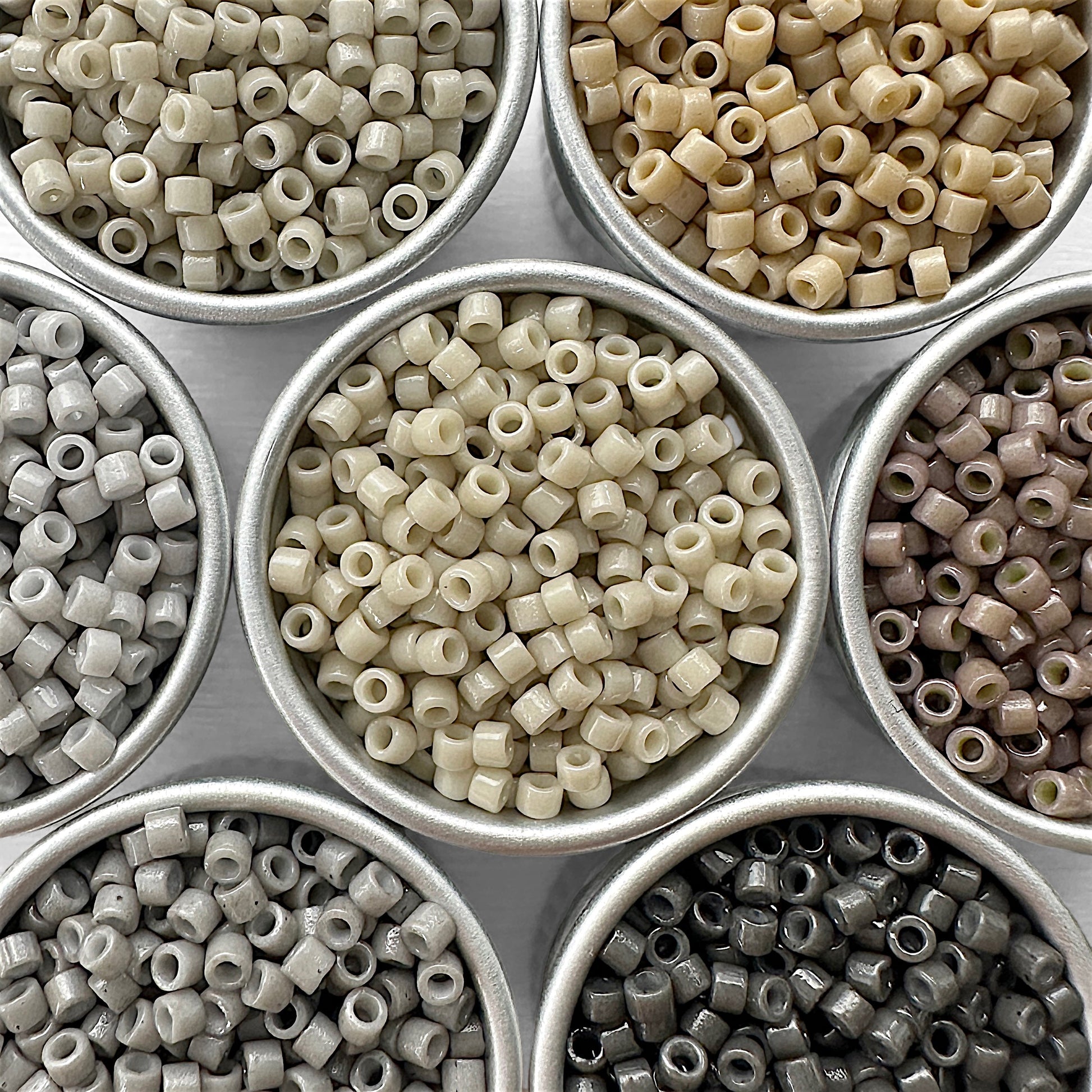 Neutral Miyuki 11/0 Delica Bead Set - The Bead Mix