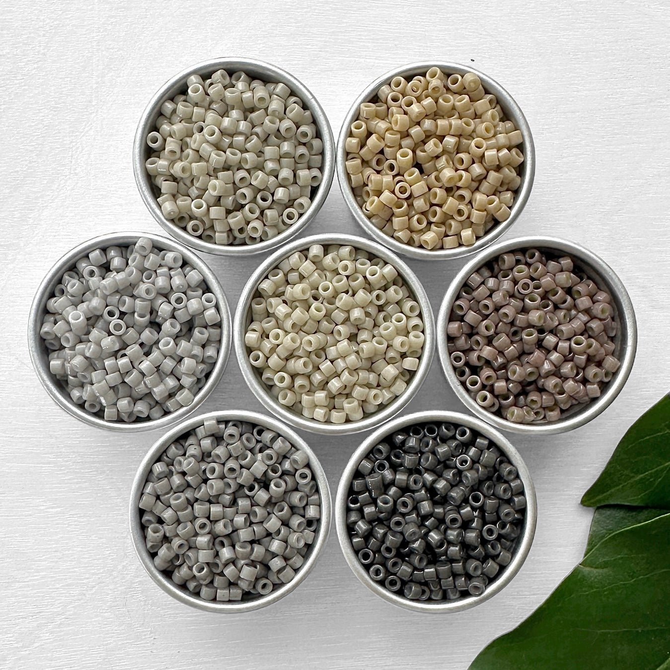 Neutral Miyuki 11/0 Delica Bead Set - The Bead Mix