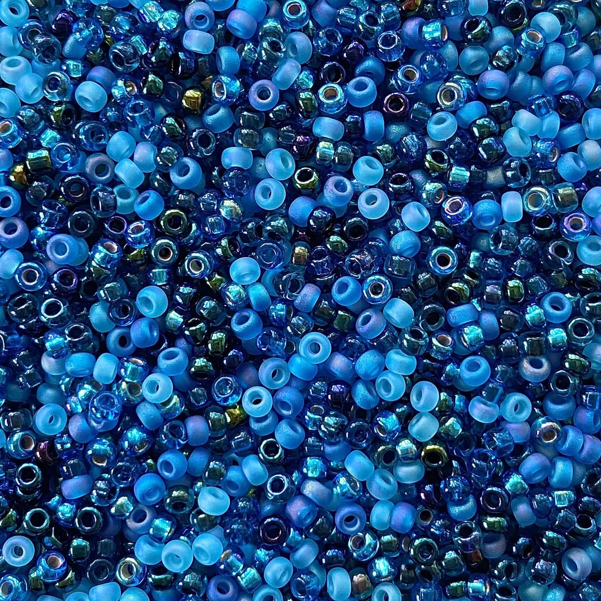 Ocean Blues 11/0 Miyuki Seed Bead Mix: - The Bead Mix