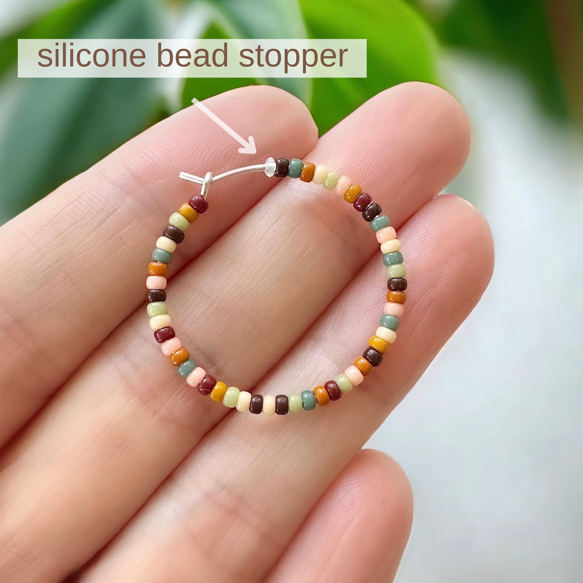 Silicone Bead Stoppers for Beading Hoops