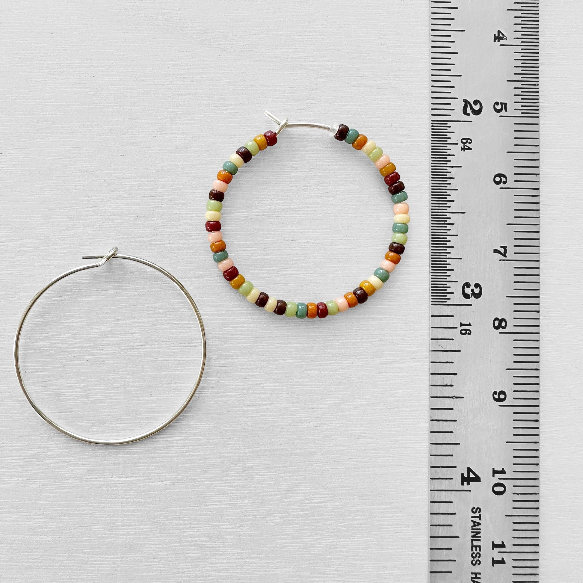 Sterling Silver Beading Hoops - The Bead Mix