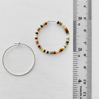 Sterling Silver Beading Hoops - The Bead Mix