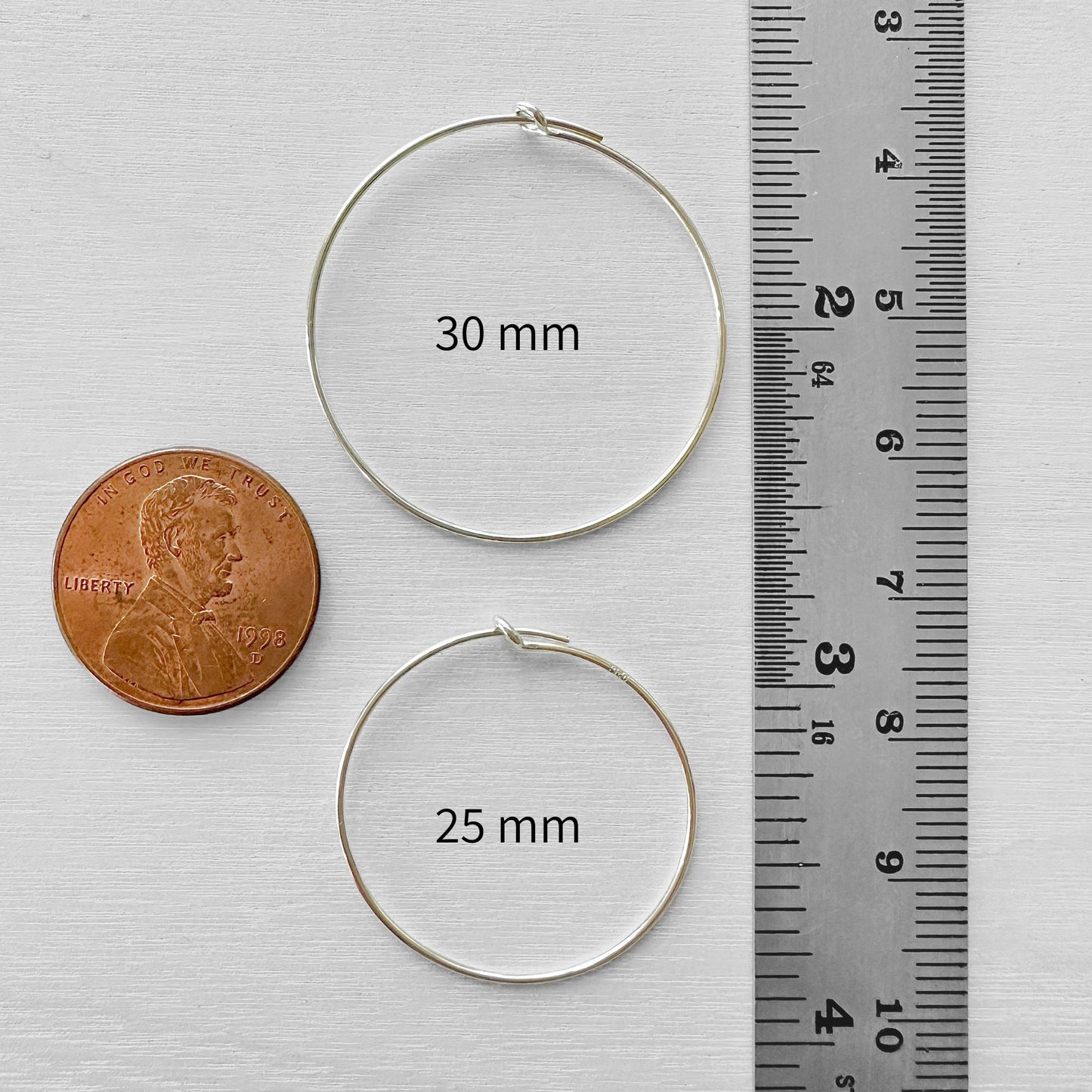 Sterling Silver Beading Hoops - The Bead Mix