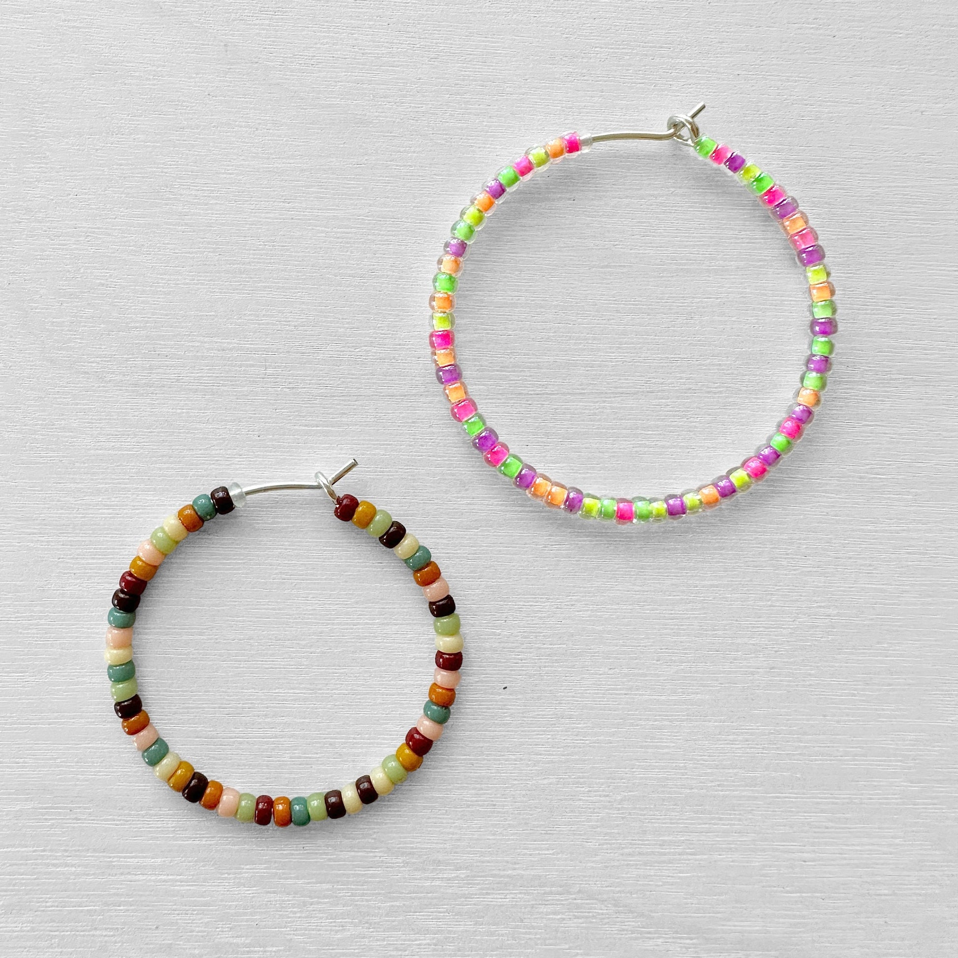 Sterling Silver Beading Hoops - The Bead Mix