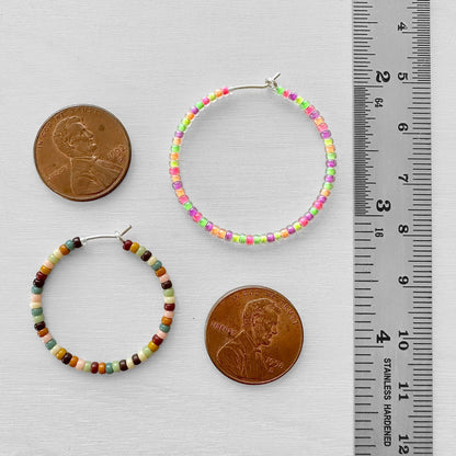 Sterling Silver Beading Hoops - The Bead Mix